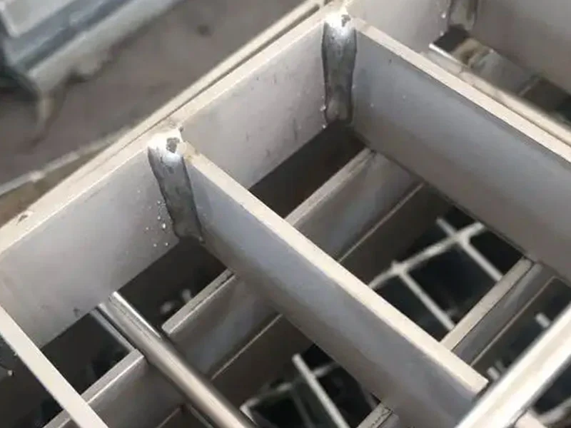 piso de grelha em aço inoxidável