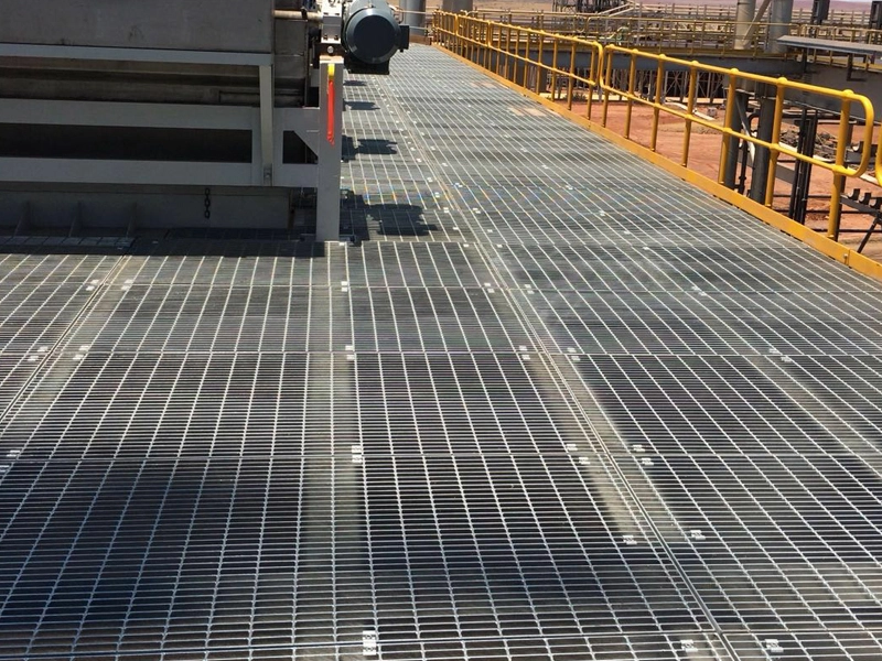 plataforma de grade de aço